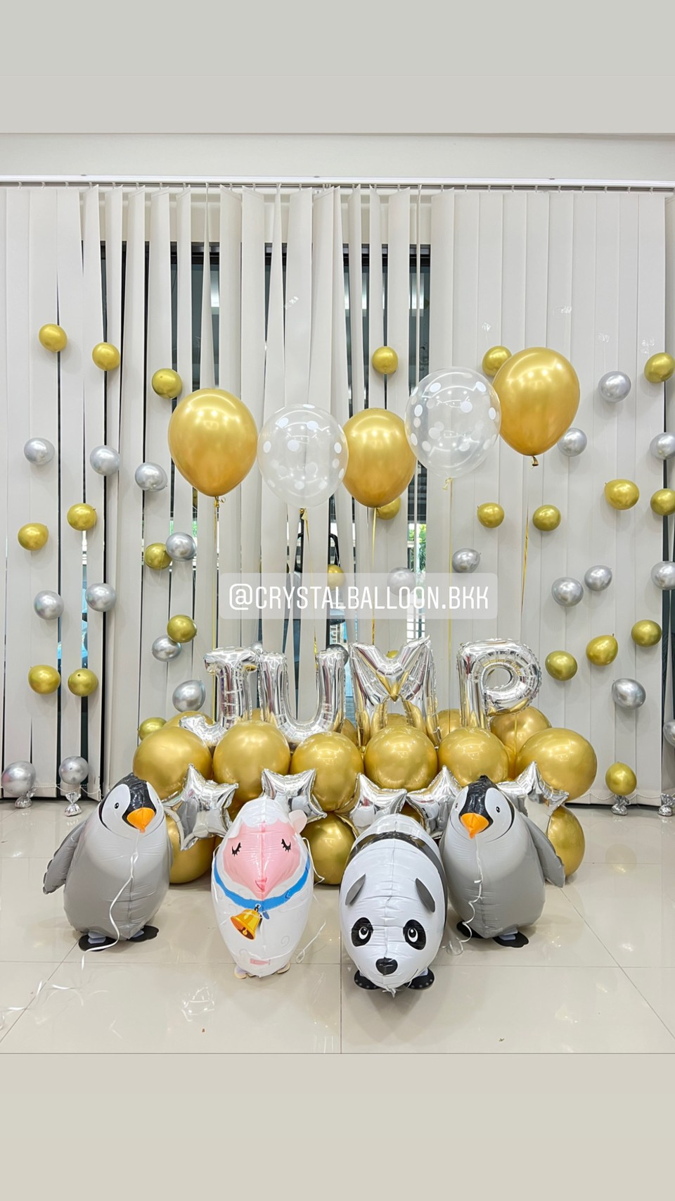 ลูกโป่ง วันเกิดเด็ก Theme Animals น่ารัก น่ารัก พร้อม ตั้งฐาน Happy Birthday ท้ายรถ,ฟอยล์ตัวอักษร 4 ตัวอักษร,ลูกโป่งฟองอากาศ 15 เส้น พร้อมตกเเต่ง สามารถเปลี่ยนสีลูกโป่ง/เปลี่ยนสี-ฟอยล์ตัวอักษร/เปลี่ยนฟอยล์ตกแต่งได้