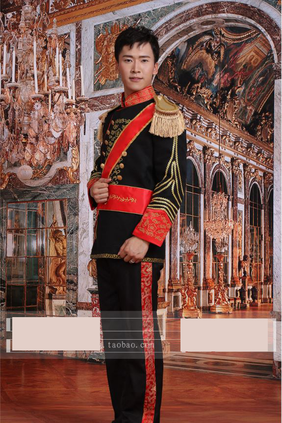 Pre-order ชุดสูทชาย สไตล์ยุโรป Court Marshal แนวทหารยุโรป สีขาว