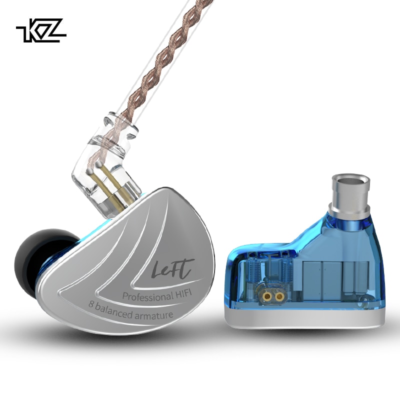 ขาย KZ AS16 สุดยอดหูฟัง Pure Balanced 8 ไดร์เวอร์ (8BA) ถอดสายได้