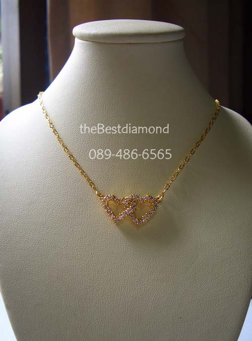 BN013+++สร้อยคล้องหัวใจ+++น่ารักม๊ากๆๆๆๆ เป็นรูปหัวใจคล้องกัน ใส่ติดคอได้สบายๆ ใส่ได้ทุกโอกาส ไม่มีout แบบเรียบๆ แต่เก๋ไก๋ สาวๆไม่ควรพลาดนะคะ