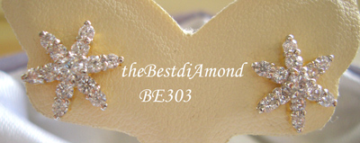 BE303+++ต่างหูดาว 6 แฉก+++ สวย เริ่ด แพรวพราว แต่ไม่เวอร์ ดูดีทีเดียว