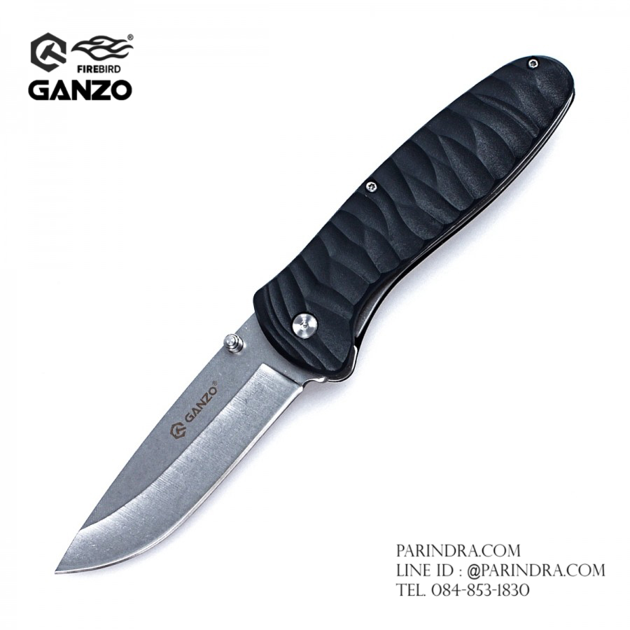มีดพับ Ganzo กานโซ่ รุ่น Ganzo G6252-BK ด้ามสีดำ ของแท้ 100%