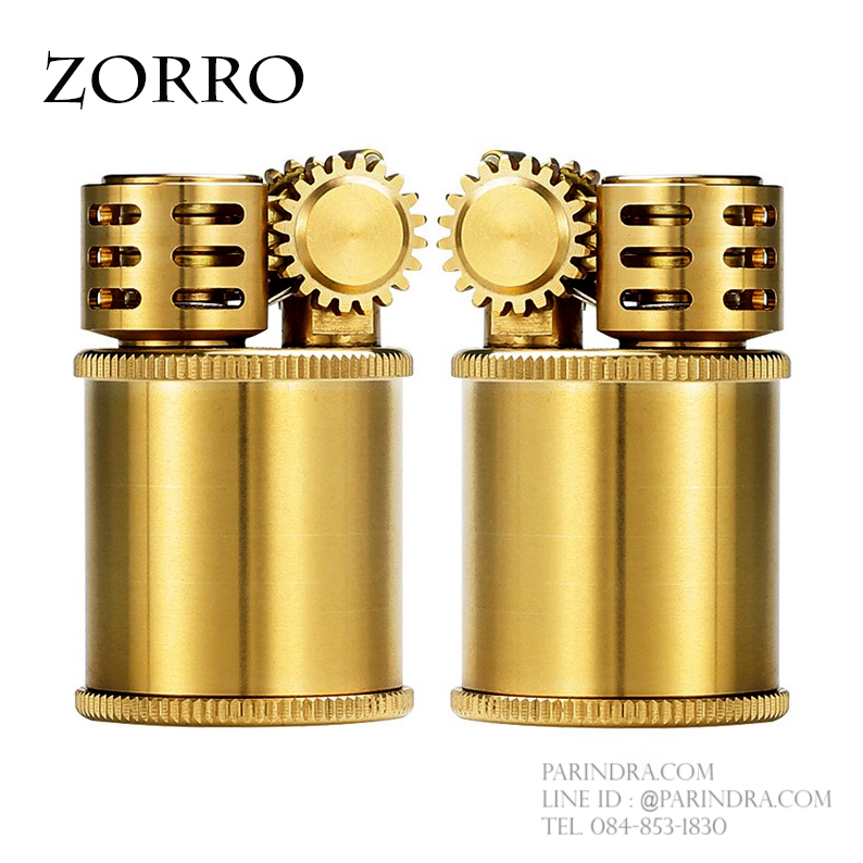 ไฟแช็กน้ำมัน ZORRO Lighter 583 ทองเหลืองทั้งตัว สวยมาก