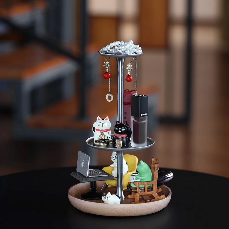 DD HS210 ขาตั้งหูฟังเอียร์บัด ฐานทำจากไม้ ดีไซน์สุดล้ำไม่ซ้ำใคร