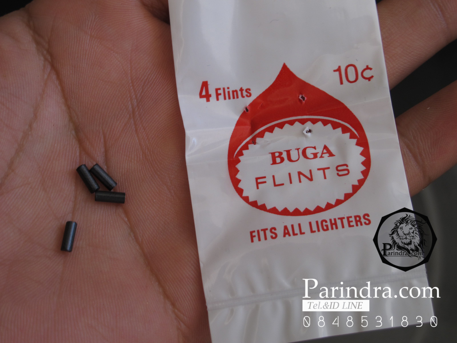 ถ่านไฟแช็ค BUGA FLINT เหล็กประกายไฟถ่านบูก้า สำหรับไฟแช็คแบบเติมน้ำมันรอนสันทุกชนิด ซองละ 5 บาท