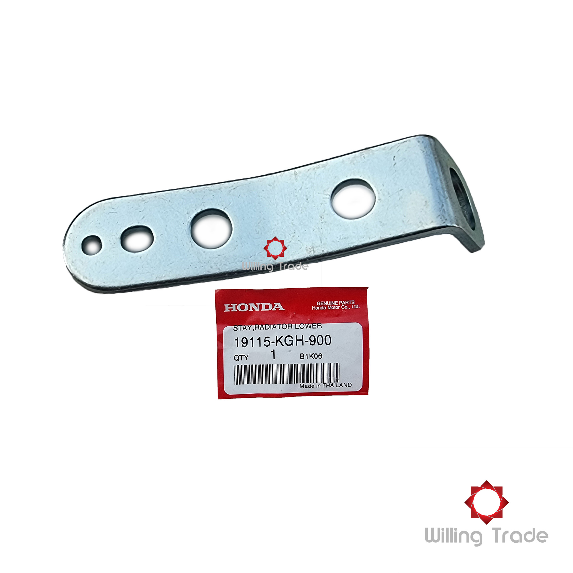 ขายึดหม้อน้ำตัวล่าง (B062)HONDA: (19115-KGH-900) SONIC เก่า-ใหม่ [แท้ศูนย์ 100%]