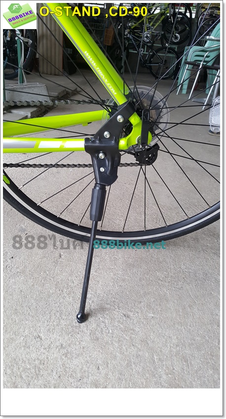 “O-STAND” ขาตั้งข้าง 26” จับสองจุด, CD-90, สีดำ, สีเงิน
