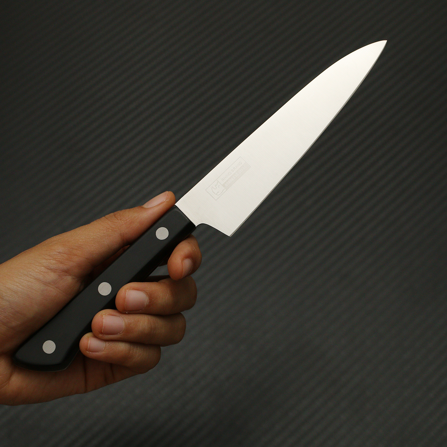 มีดทำครัวเล็ก RHINO BRAND No.5107 *PREMIUM* UTILITY KNIFE ด้ามพลาสติกผสมเรซิ่น ขนาด 9 นิ้ว (ของแท้)