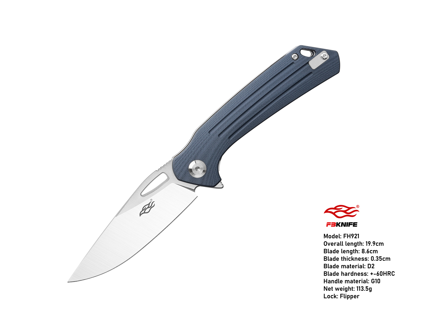 *NEW* มีดพับ Ganzo กานโซ่ รุ่น FH921-GY / D2 Steel / ของแท้ 100%