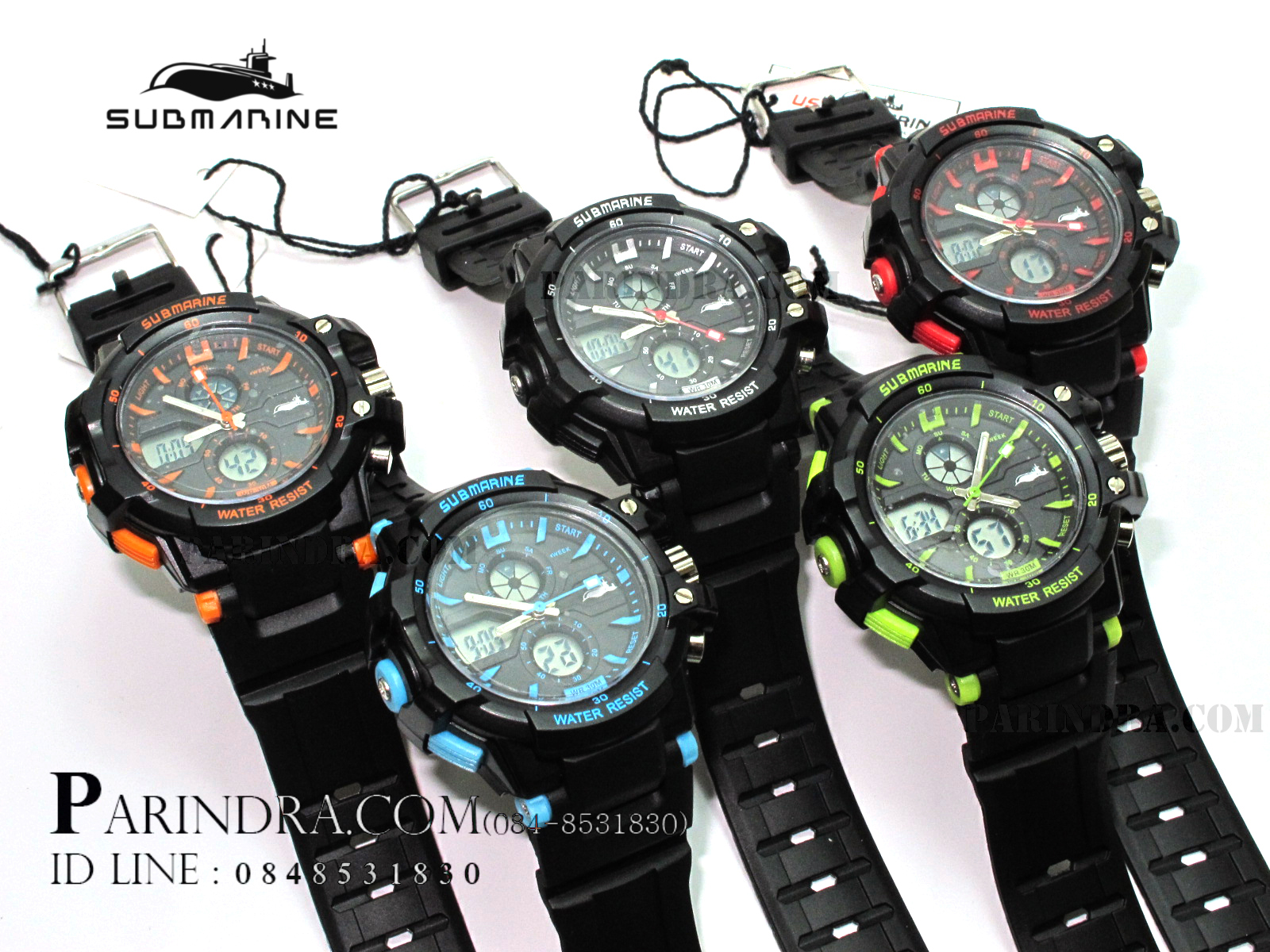 นาฬิกา US submarine Protector รุ่น TP3152L ดำ-ดำ