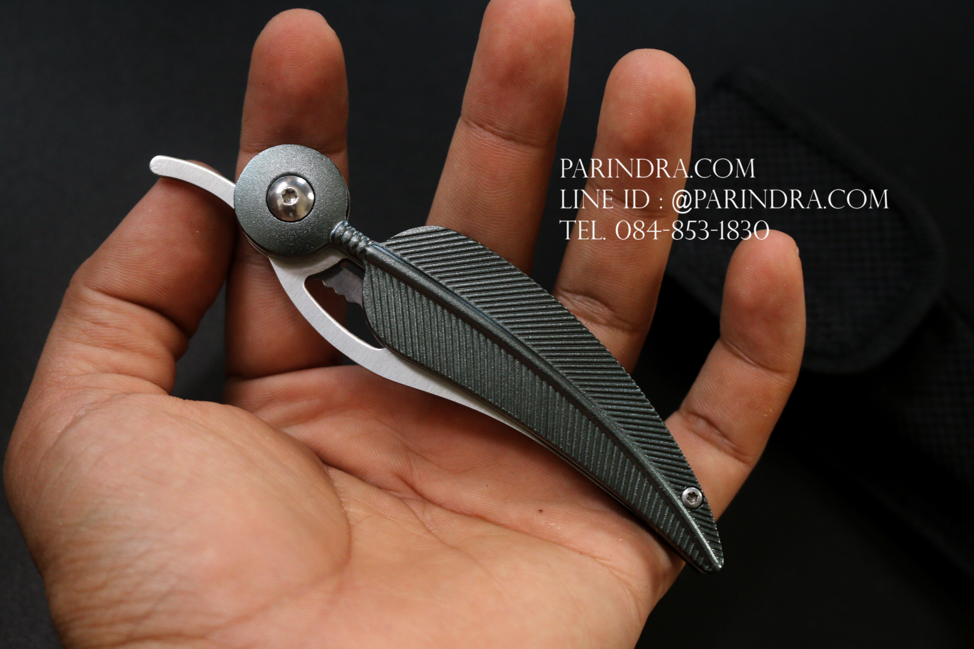 มีดพับรูปใบไม้ KNIFE ดีไซน์สวย ขนาด 7.25 นิ้ว