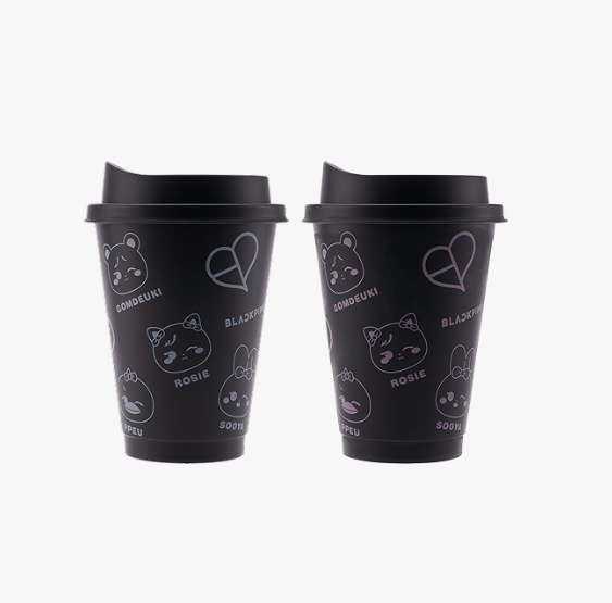 PRE.แก้วน้ำ [DEADLINETOUR] BLACKPINK CHARACTER COLOR-CHANGING REUSABLE CUP (นำเข้า 14-25 วัน)