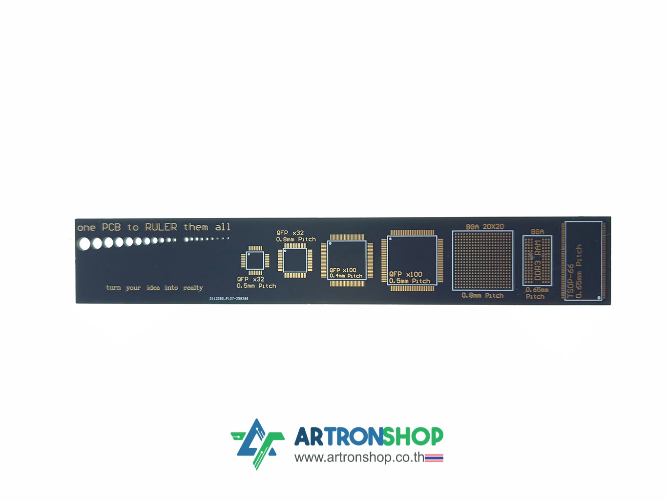 ไม้บรรทัดแผ่นปริ้น PCB Ruler