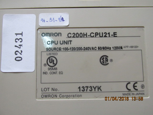 C200H-CPU21-E PLC “ OMRON ”