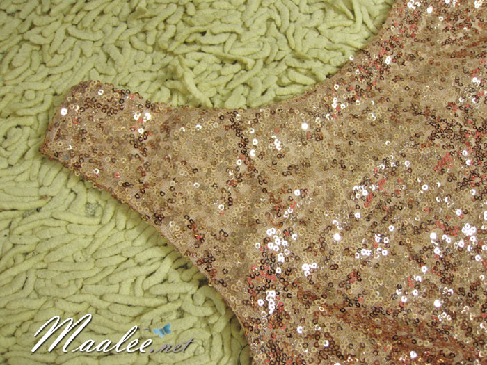 พร้อมส่ง ชุดราตรีสั้น แขนกุด สี Nude แต่งเลื่อมสีชมพู กระโปรงผ้าชีฟอง (เหลือเฉพาะไซส์ XL )