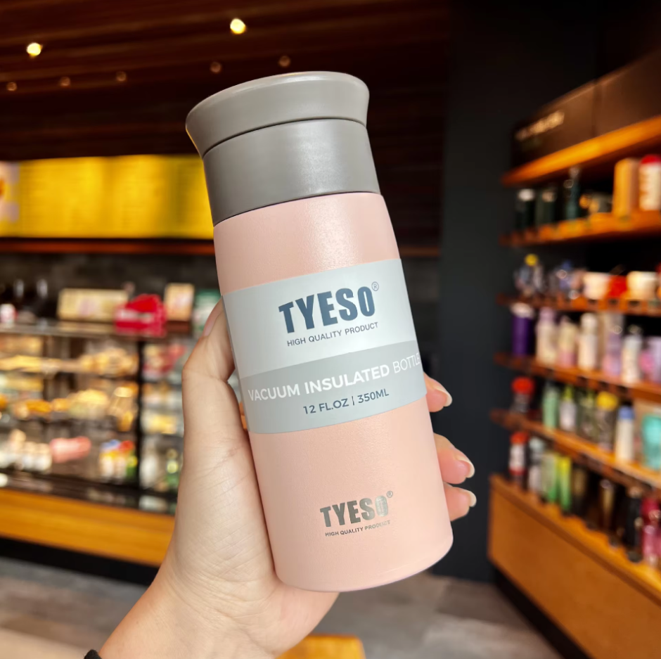 กระบอกสแตนเลส Tyeso รุ่น TS-8729B ขนาด 12FL.OZ/350 ml
