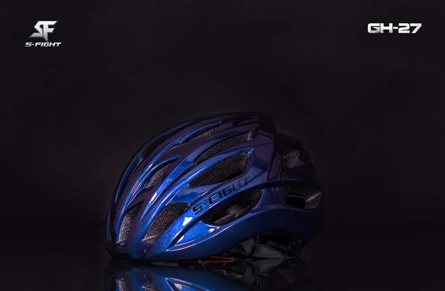 หมวกจักรยาน S-FIGHT รุ่น GH-27 HELMET Free Size: 55-61 Cm สี: สีพิเศษ Holographic Siver เปลี่ยนสีได้ เมื่อเกิ้ดการหักเหของแสง