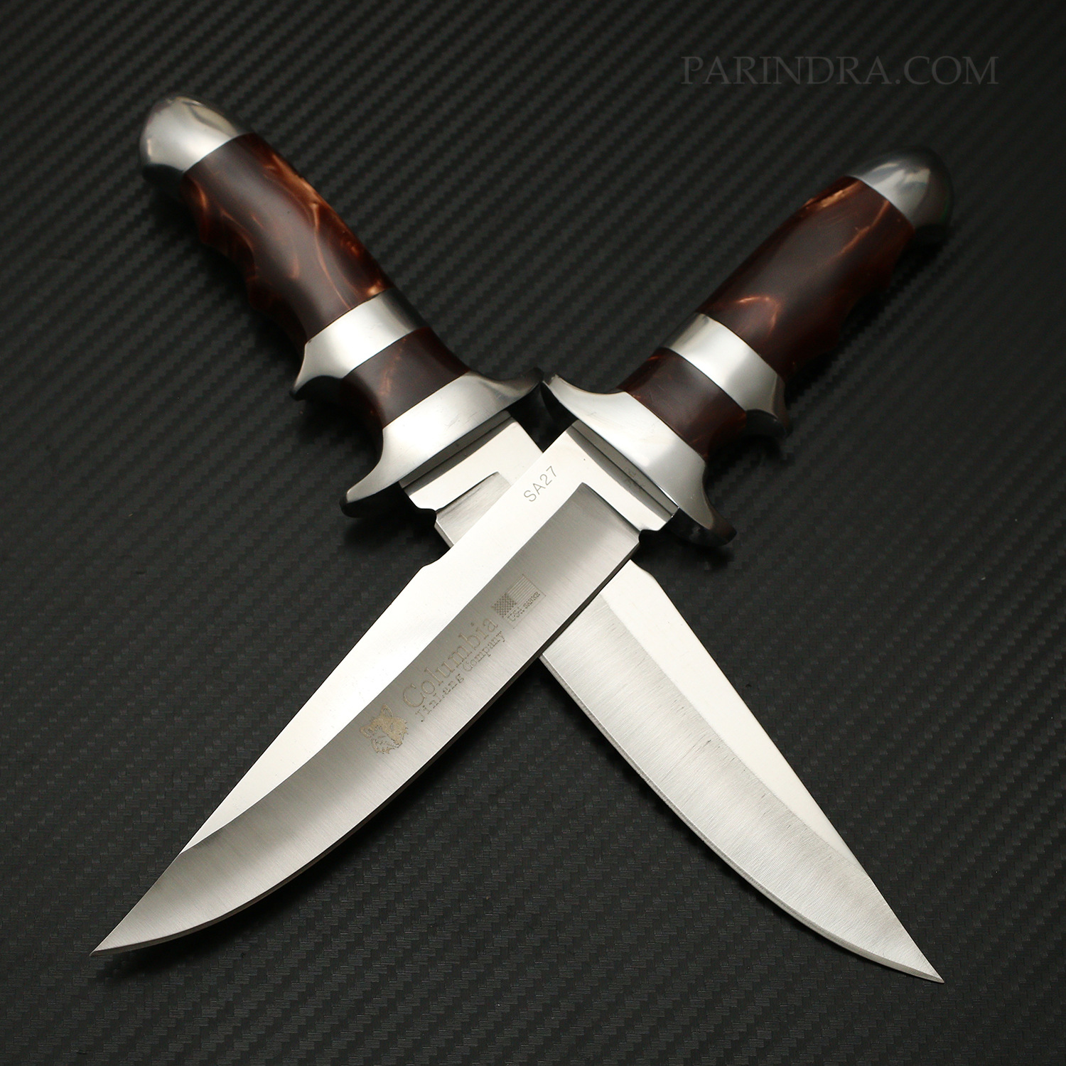 มีดเดินป่า โคลัมเบีย COLUMBIA รุ่น SA27 คมมาก ด้ามลวดลาย ACRYLIC