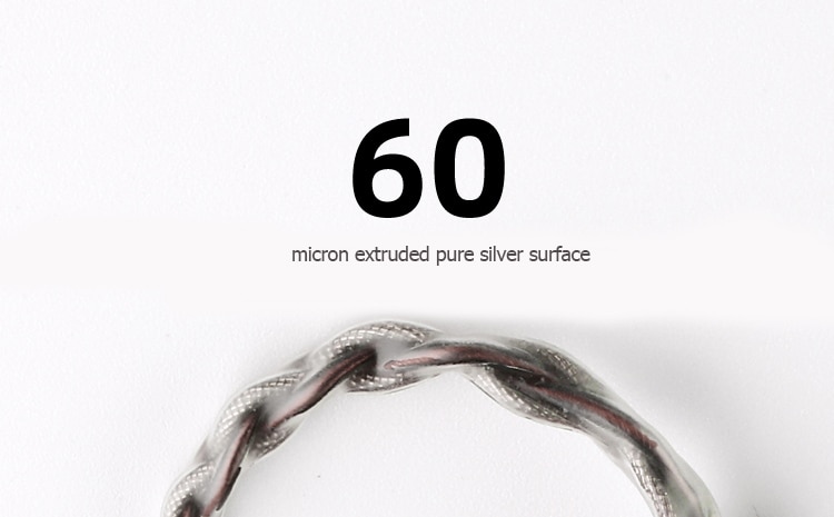 ขาย BGVP Silver foil สายหูฟัง OCC + silver foil สายถัก 8 แกน ระดับ 6N