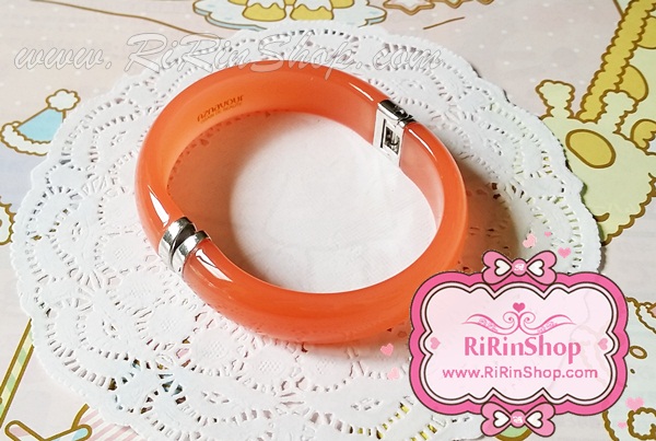 Aznavour กำไลข้อมือเซลลูโลสแม่เหล็ก (Peach)