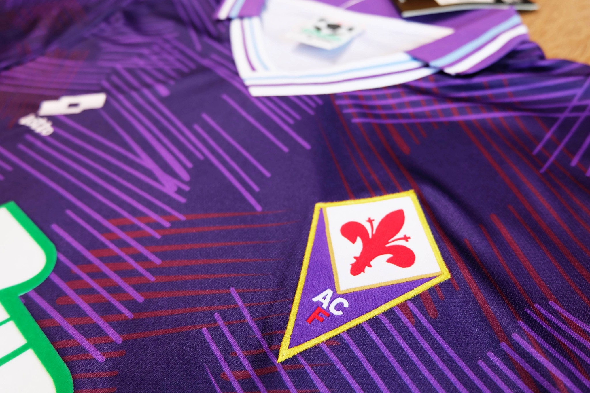 Fiorentina 1992/93 Vintage Jersey เสื้อฟุตบอลฟิออเรนติน่า 7Up