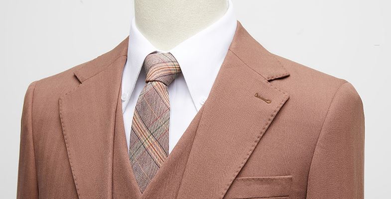 Pre-order เสื้อสูทชาย สีน้ำตาล รุ่นกระดุม 2เม็ด สไตล์เกาหลี