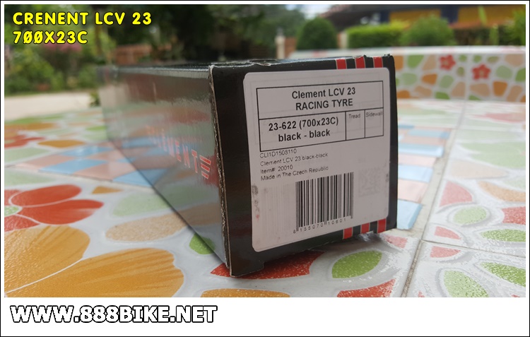 CLEMENT ยางนอกรุ่นแพง , LCV, 700X23C, 700X25C ,240TPI, สีดำ, Made in Czech (ยางงัด)