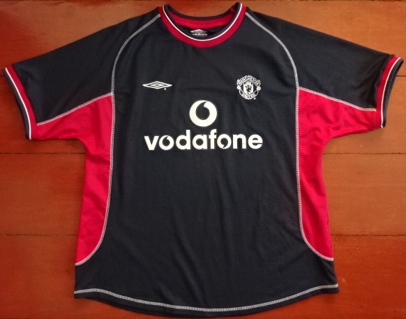 เสื้อฟุตบอล ทีมสโมสรแมนเชสเตอร์ ยูไนเต็ด ชุดเยือน 2000/01 L-Size / MANCHESTER UNITED Football Shirt Away Kit 2000/01 Jersey L-Size
