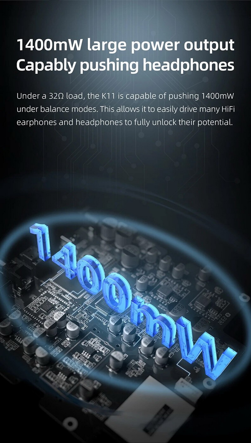 FiiO K11 DAC/AMP ตั้งโต๊ะประสิทธิภาพสูง กำลังขับสูง รองรับ Hi-Res ประกันศูนย์ไทย