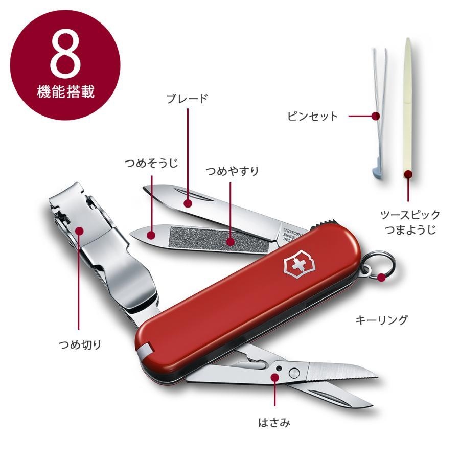 Victorinox Nail Clip อุปกรณ์มัลติฟังก์ชั่น 8 เครื่องมือในชิ้นเดียว
