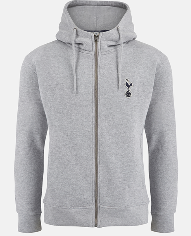 เสื้อฮู้ดทอตนัมฮอตสเปอร์ Essential Full Zip Hoodie สีเทาของแท้