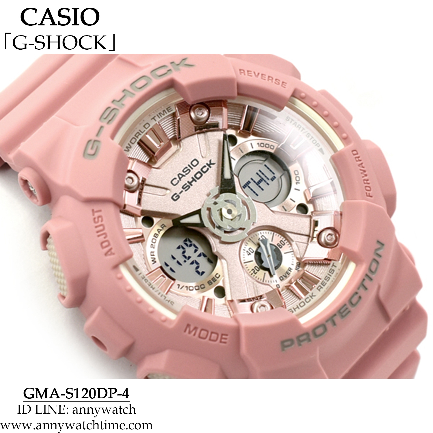 G-SHOCK GMA-S120DP-4 - จำหน่ายนาฬิกาของแท้ 100% รับซ่อมนาฬิกา 