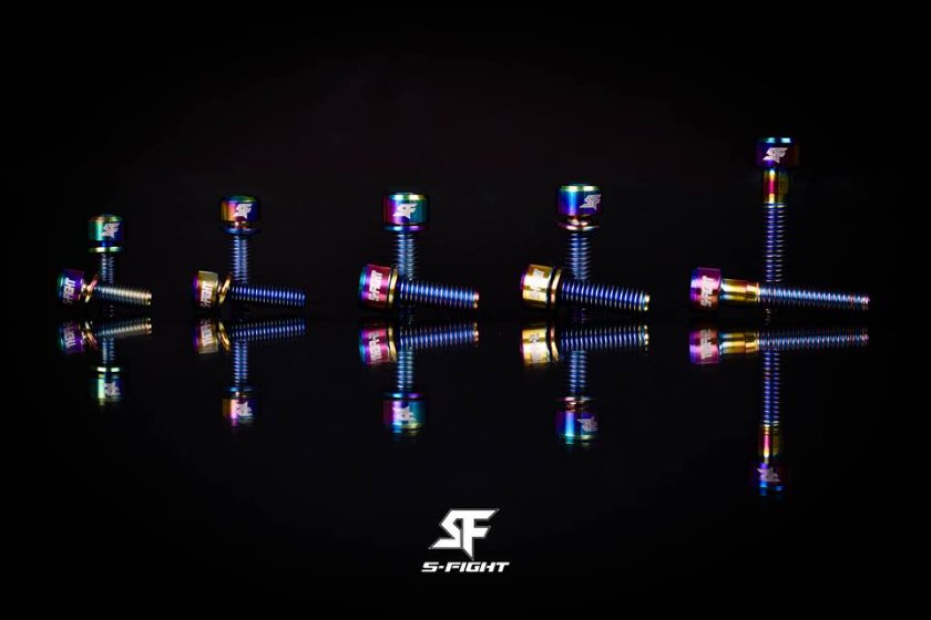 น็อตแต่งไทเทเนี่ยม Titanium bolt แท้ สำหรับขากระติก,ปั๊มดิส,มือเบรค,สตาร์นัท เบา สวยงาม