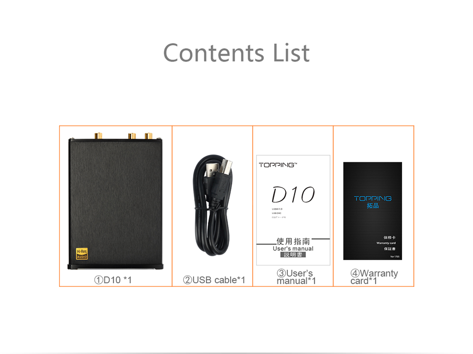 ขาย Topping D10 USB DAC ระดับ Hi-Res รองรับ DSD256 , 384kHz/32bit