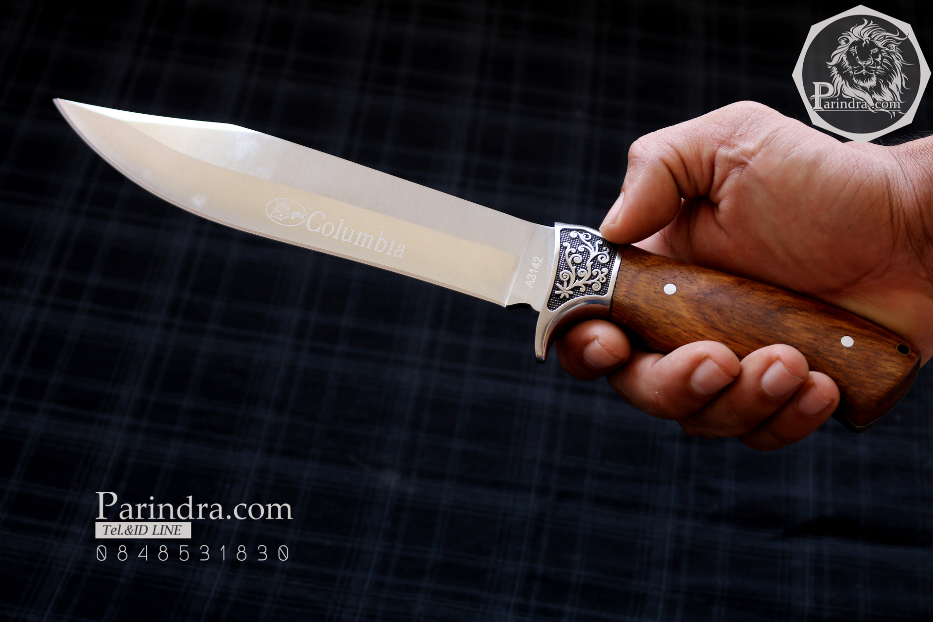 มีด Columbia รุ่น A3142 ด้ามไม้คลาสสิค ใบมีดออกแบบสวย ขนาด 12.5 นิ้ว