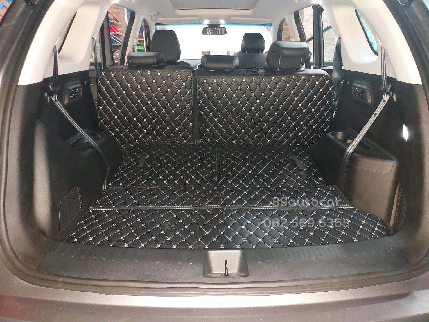 ขายพรมรถยนต์ Chevrolet Cabtiva 2020 ปูพรม8ดี สีดำด้ายทอง เย็บติด ไวนิลเทา