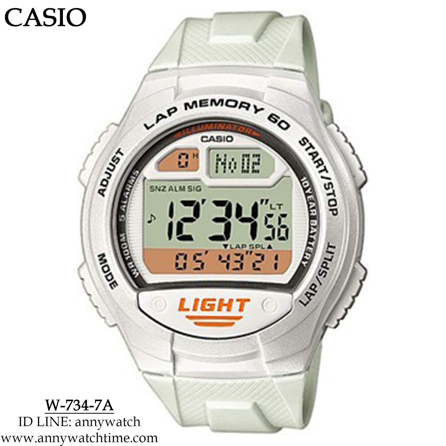 CASIO W-734-7A