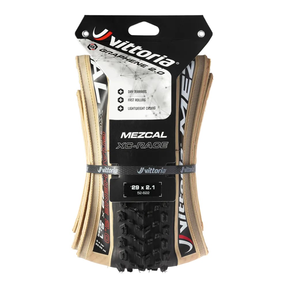 ยางนอกจักรยาน ยางเสือภูเขา VITTORIA Mezcal 29x2.1 XC Race TLR (Tubeless Ready)
