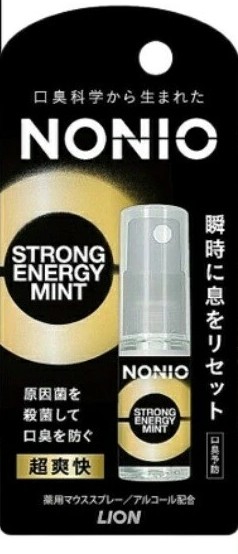 สเปรย์ดับกลิ่นปาก NONIO Mouth Spray by LION กลิ่น STRONG ENERGY MINT 5 ML