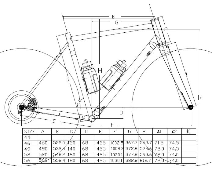 เฟรมเสือหมอบ ไซโคลครอส DARKROCK AMPIL off-road GRAVEL BIKE SRX Pro