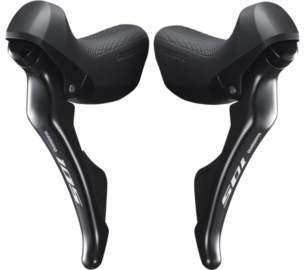 มือเกียร์ 105, ST-R7000, R/L, 11-SPD SHIMANO ROAD SHIFTER, สีดำ, มีสายเบรค/ปลอกเกียร์, มีกล่อง
