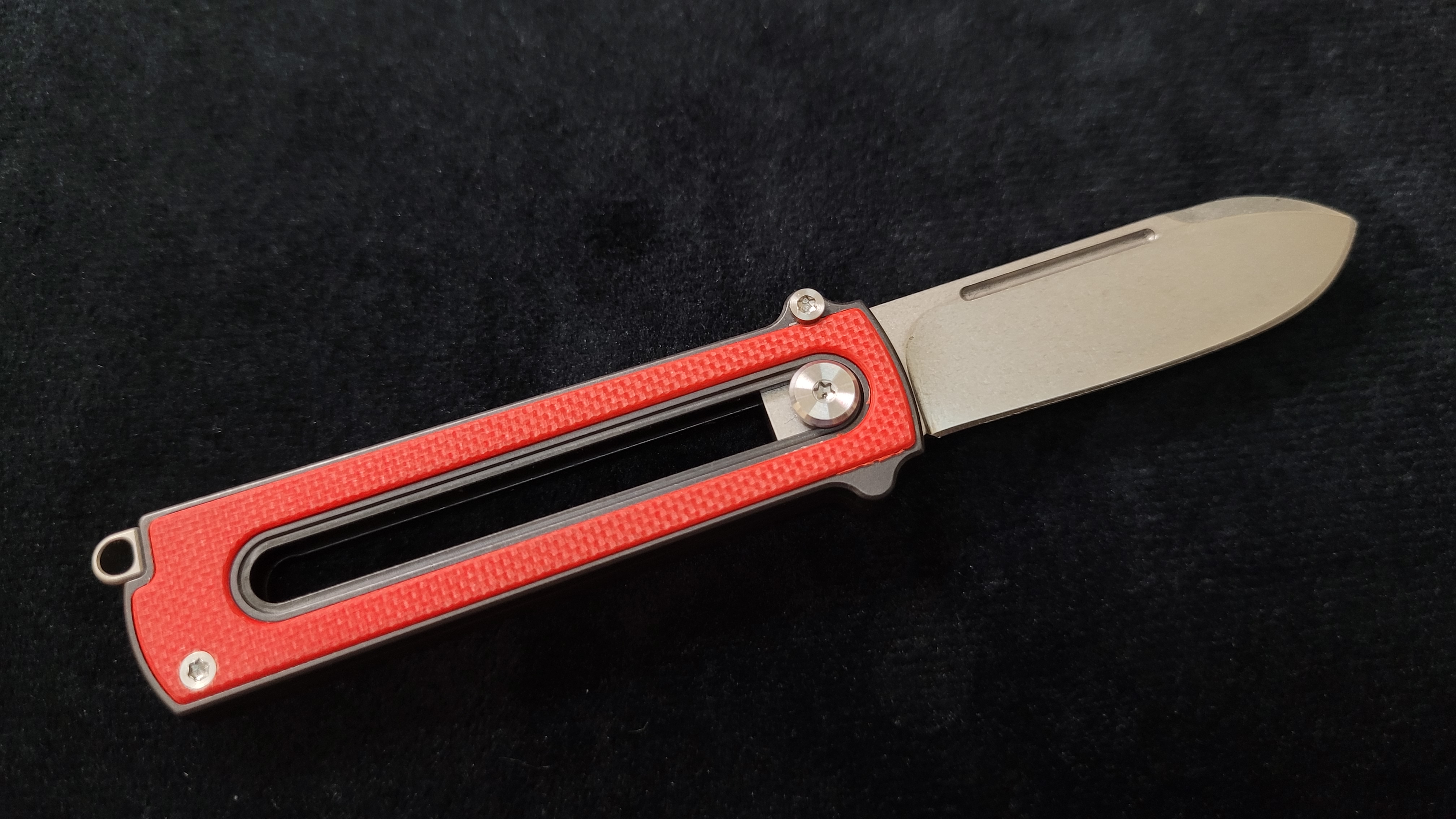 Zr BarloX with M390 Blade-for a short time Dealer's Cost Red Stonewash Blade