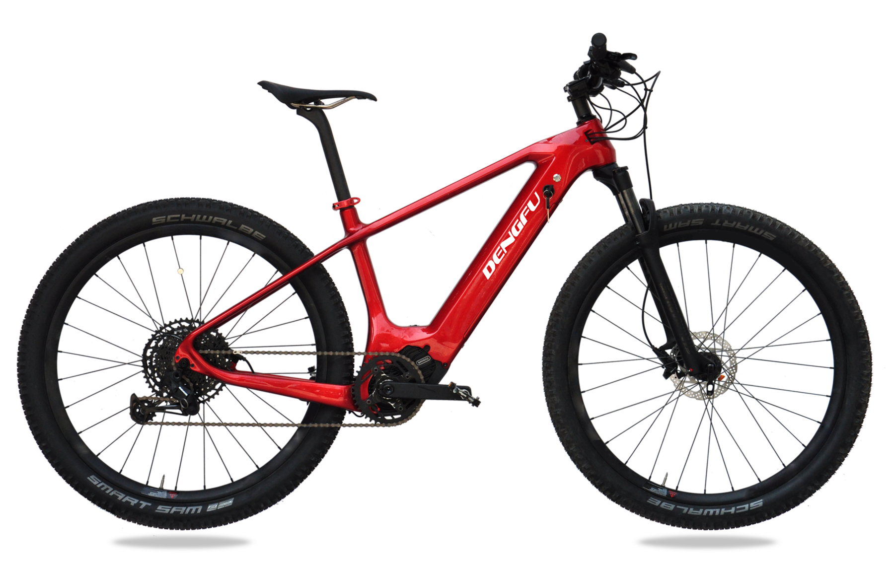 DENGFU E14 CARBON ELECTRIC BIKE SRAM SX 12SP, WHEEL SIZE 29" Boost, SIZE 17" 19" 21"