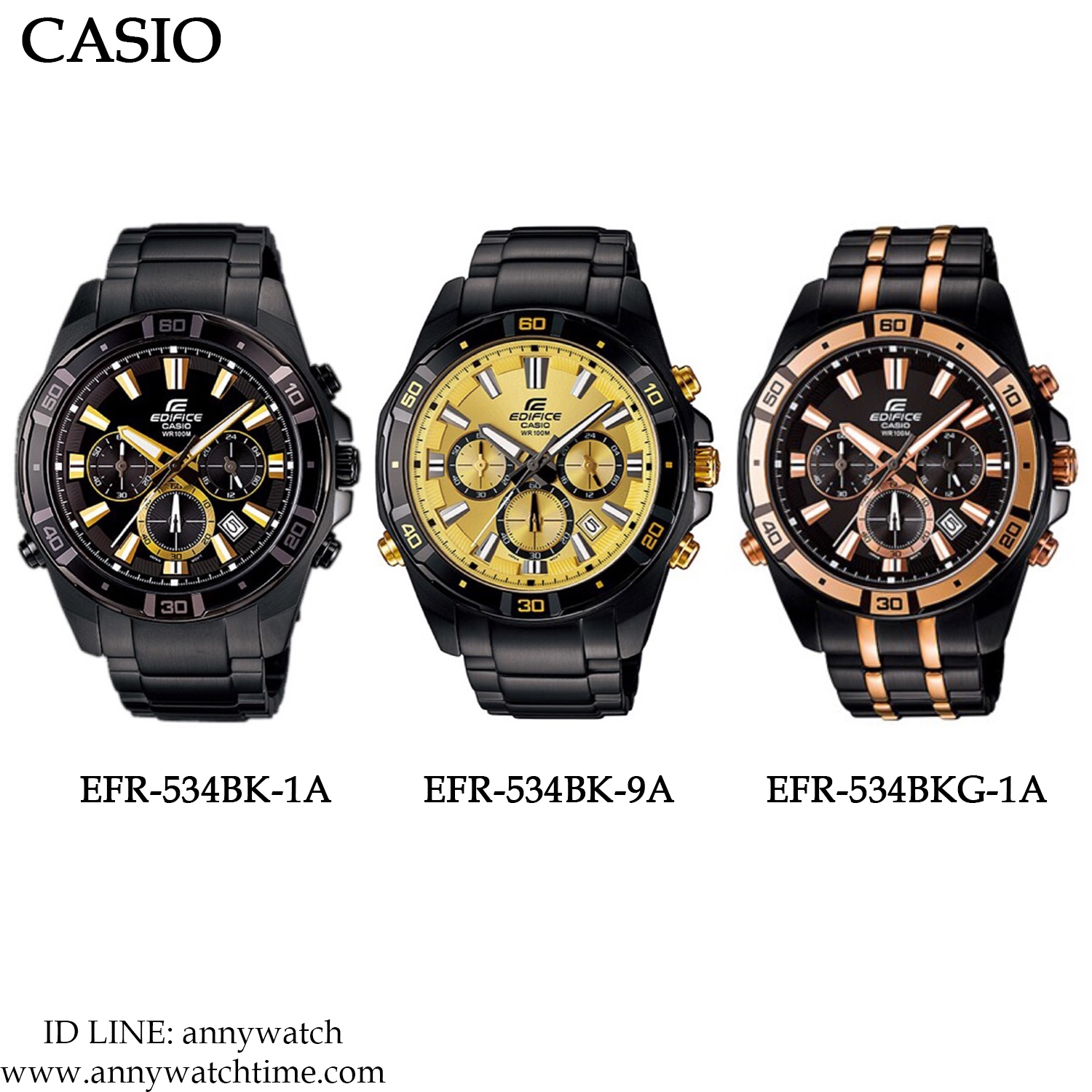 EDIFICE EFR-534BK-1A
