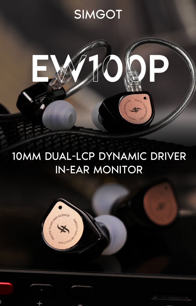 Simgot EW100P หูฟัง Dynamic 10mm ประสิทธิภาพสูง รองรับ Hi-Res ประกันศูนย์ไทย