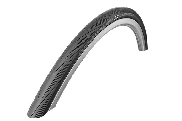 SCHWALBE LUGANO II , ขอบลวด 700X25C , สีดำ หนัก 400กรัม