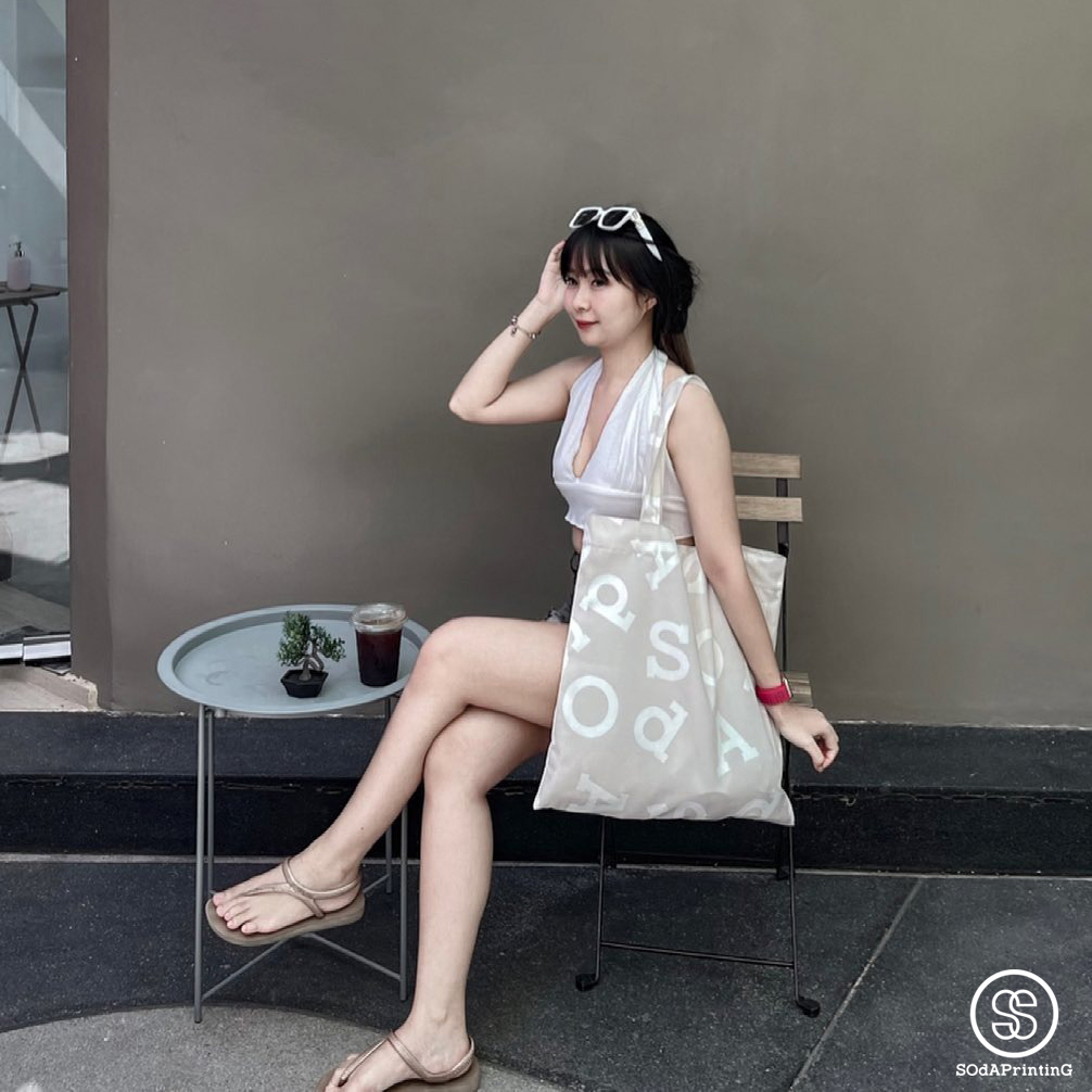 กระเป๋าผ้าแคนวาส พิมพ์ลาย SOdACollection II TBA0037 #SOdABag #SOdAPrintinG #SOdACollection #กระเป๋า #กระเป๋าผ้า