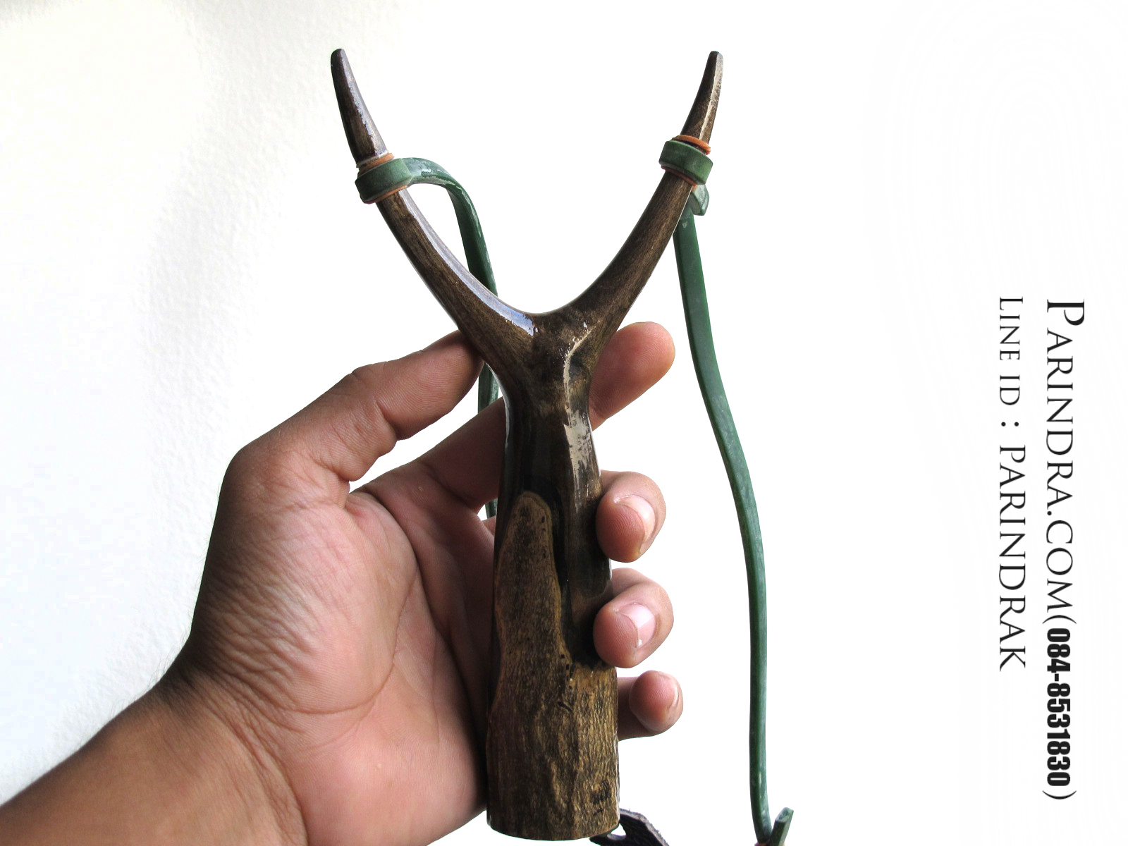 หนังสติ๊กไม้มะเกลือขัดมัน เงา สวยงาม ยิงแม่นๆ A4