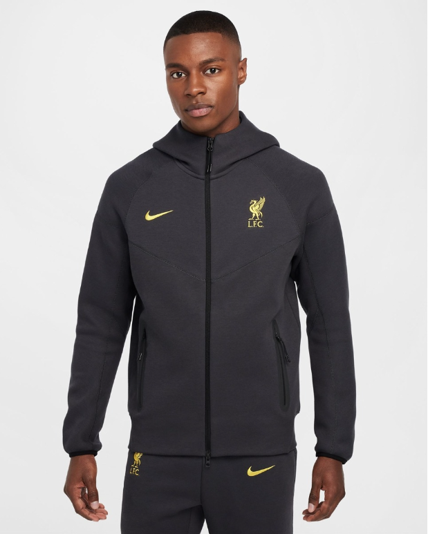 เสื้อฮู้ดเทรนนิ่งลิเวอร์พูล 24/25 Tech Fleece ของแท้