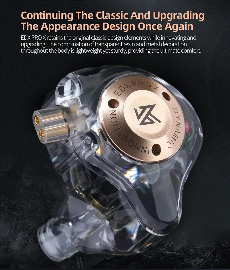 KZ EDX PRO X หูฟัง Iems ไดรเวอร์ไดนามิกซูเปอร์ลิเนียร์ ประสิทธิภาพเสียงที่โดดเด่น ประกันศูนย์ไทย